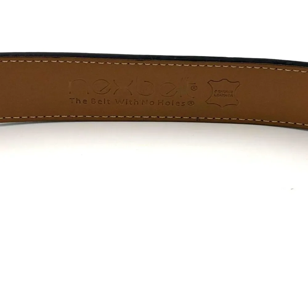 Nexbelt Men's Classic Ebony Dress Ratchet Belt 1 3/8-Cut to 36